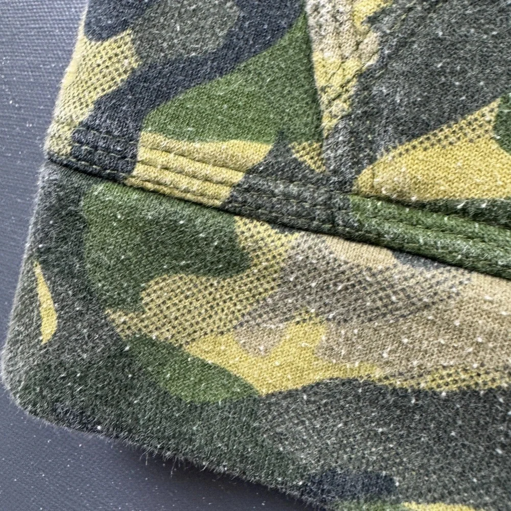 Nike Boys Size 7 Green Camo Hoodie Pullover Fleece Logo Sweatshirt Cotton Casual